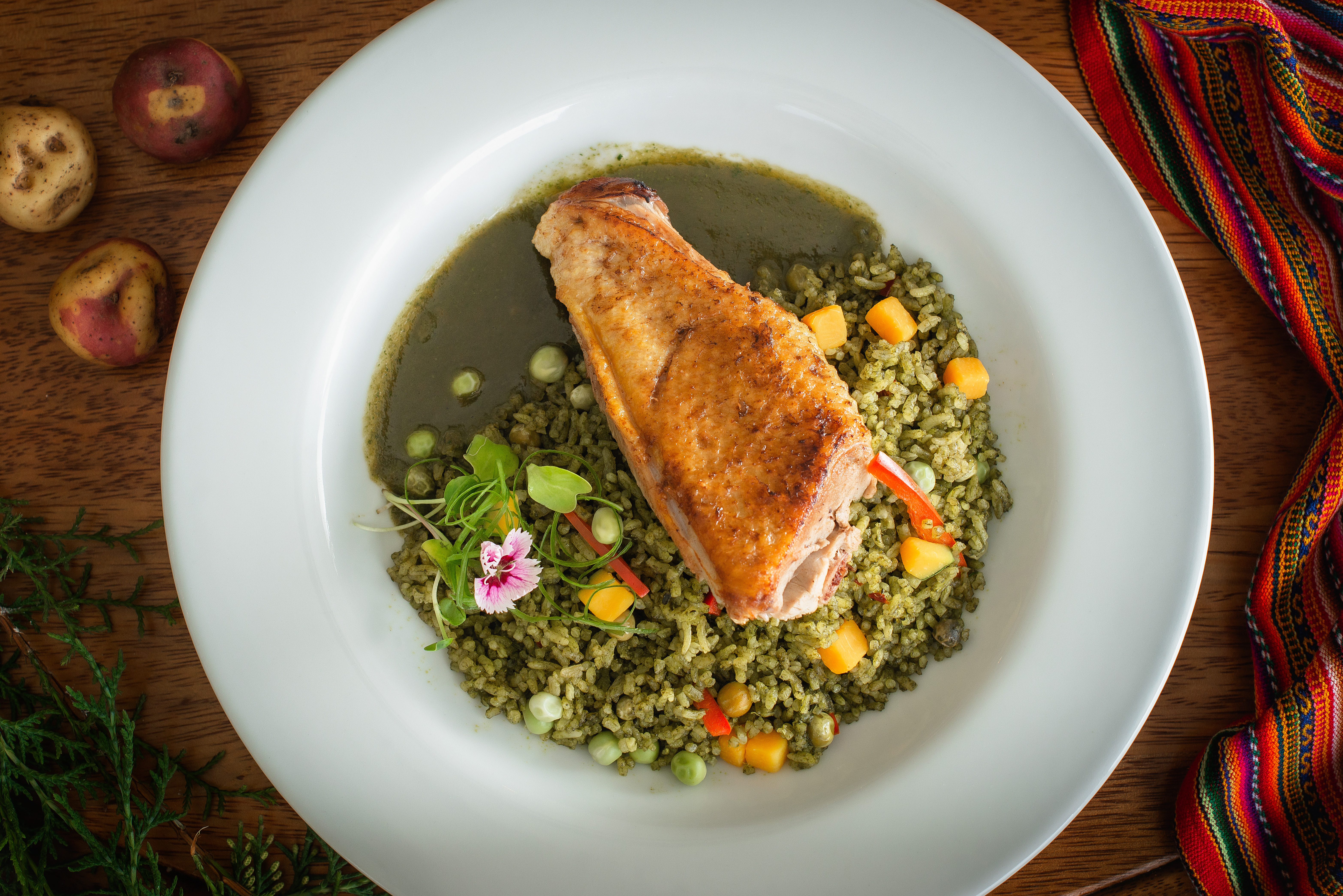 Plato de la carta de Kay Pacha Anta
